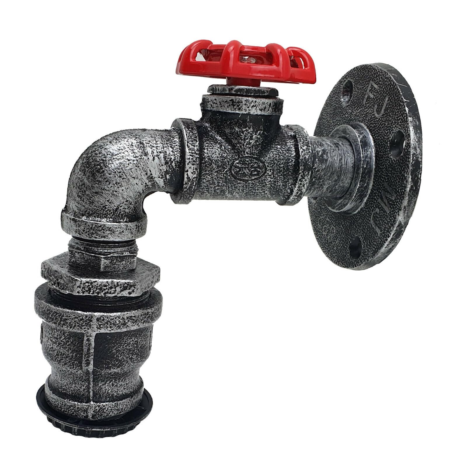 LEDSone Vintage Water Pipe Lamp Metal Wall Light Sconce E27 60W Max Dimmable Non Dimmable Bulb Industrial Steampunk Pipe for Living Kitchen Restaurant