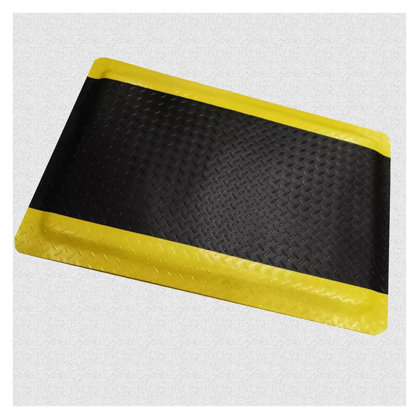 Timgle 2 Pcs Industrial Anti Fatigue Floor Mat 2.6 X 1.6 Ft Anti Fatigue Mat Waterproof Standing Mat Anti Slip Commercial Floor Mat For Office Workplace Garage Shop Kitchen, Black With - View #9