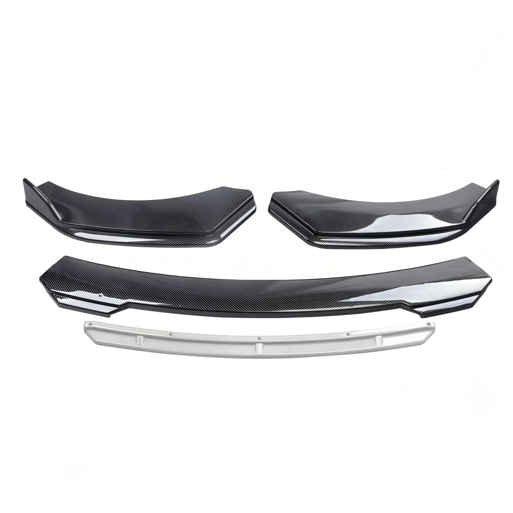 EDCTGHLO Front Lip Spoiler for Volkswagen Beetle (1997-2019) Car Aero Body Kit Performance Tuning Lower Bumper Valance Protector Sport Exterior Styling Auto Replacement Accessory, carbon fiber-white