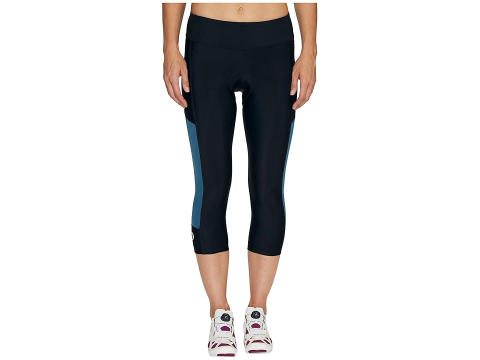 

Pearl Izumi Escape Sugar Cycling 3/4 Tights (Black/Blue Steel) Women's Clothing