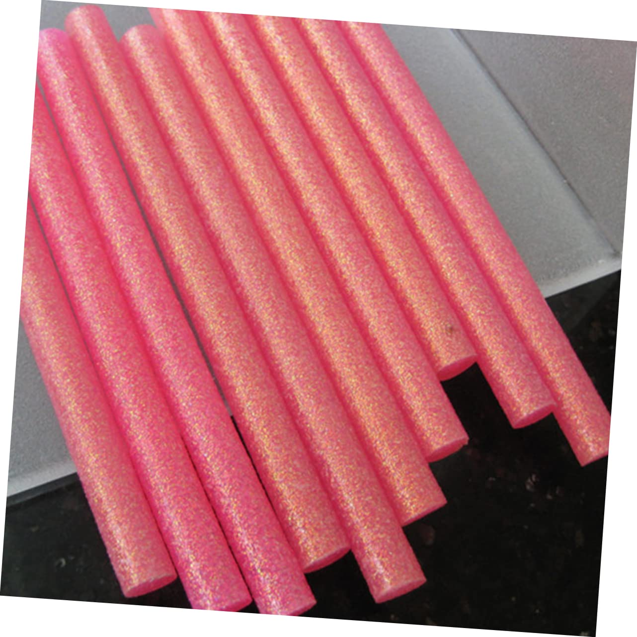 100PCS Colorful Glitter Glue Sticks Hot Melt Glitter Sticks for Crafts Adhesive for DIY Projects for Boys and Girls and Adults Random Color