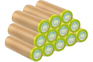 Frienda 12 Rolls Masking Paper with Tape