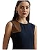 Lauren Ralph Lauren Faux-Leather-Trim Georgette Dress - #3 of 4