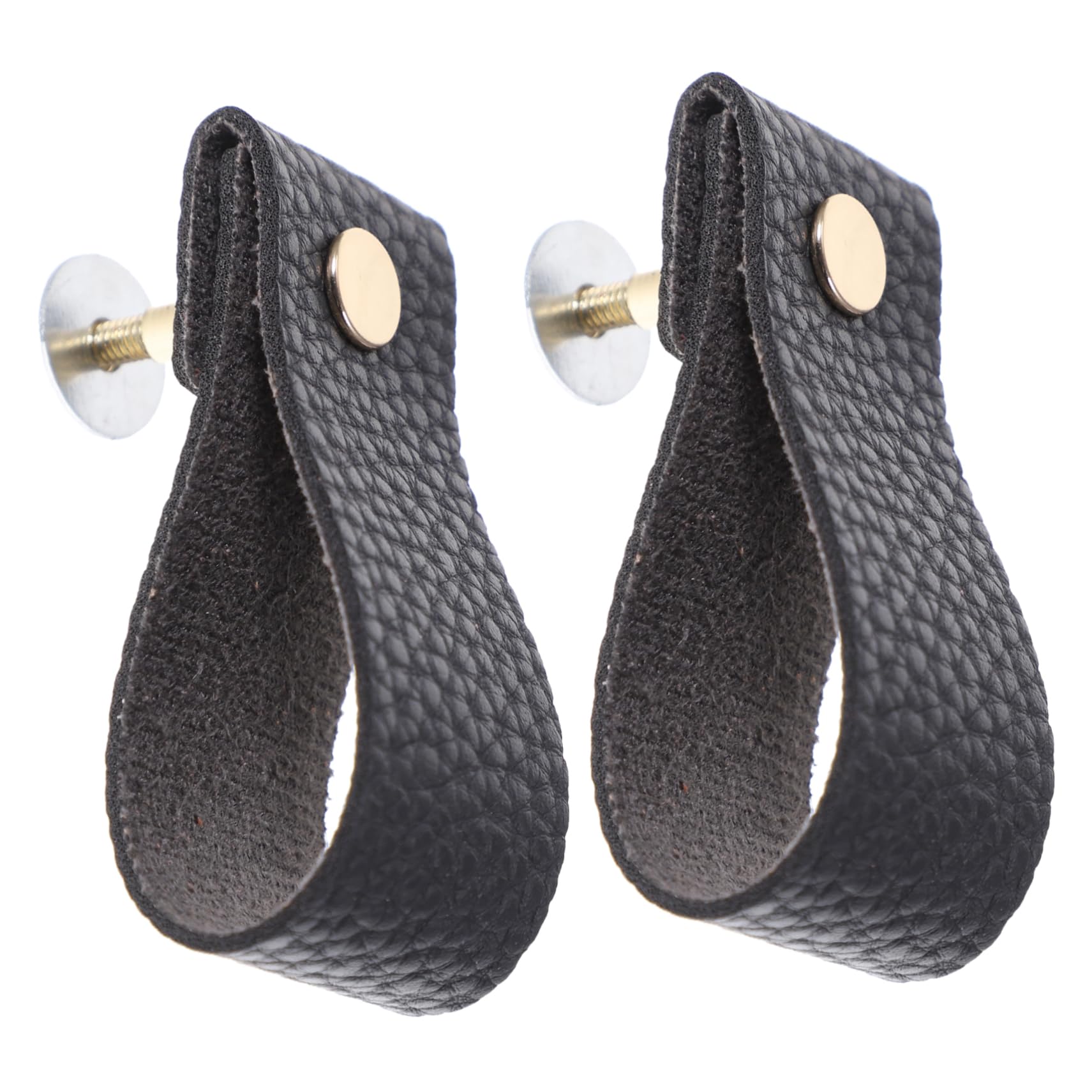 ASAKKURA 4pcs Dresser Knobs Leather Pulls for Cabinets Anti-Static Durable Handles Elegant Design for Boys and Girls