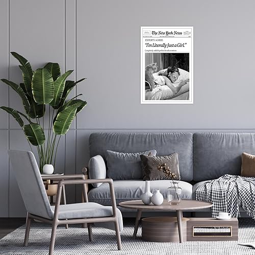 Miniatura 9 de Póster vintage de moda en blanco y negro, arte de pared feminista, pósteres estéticos de periódicos retro, impresiones en lienzo para dormir de niña