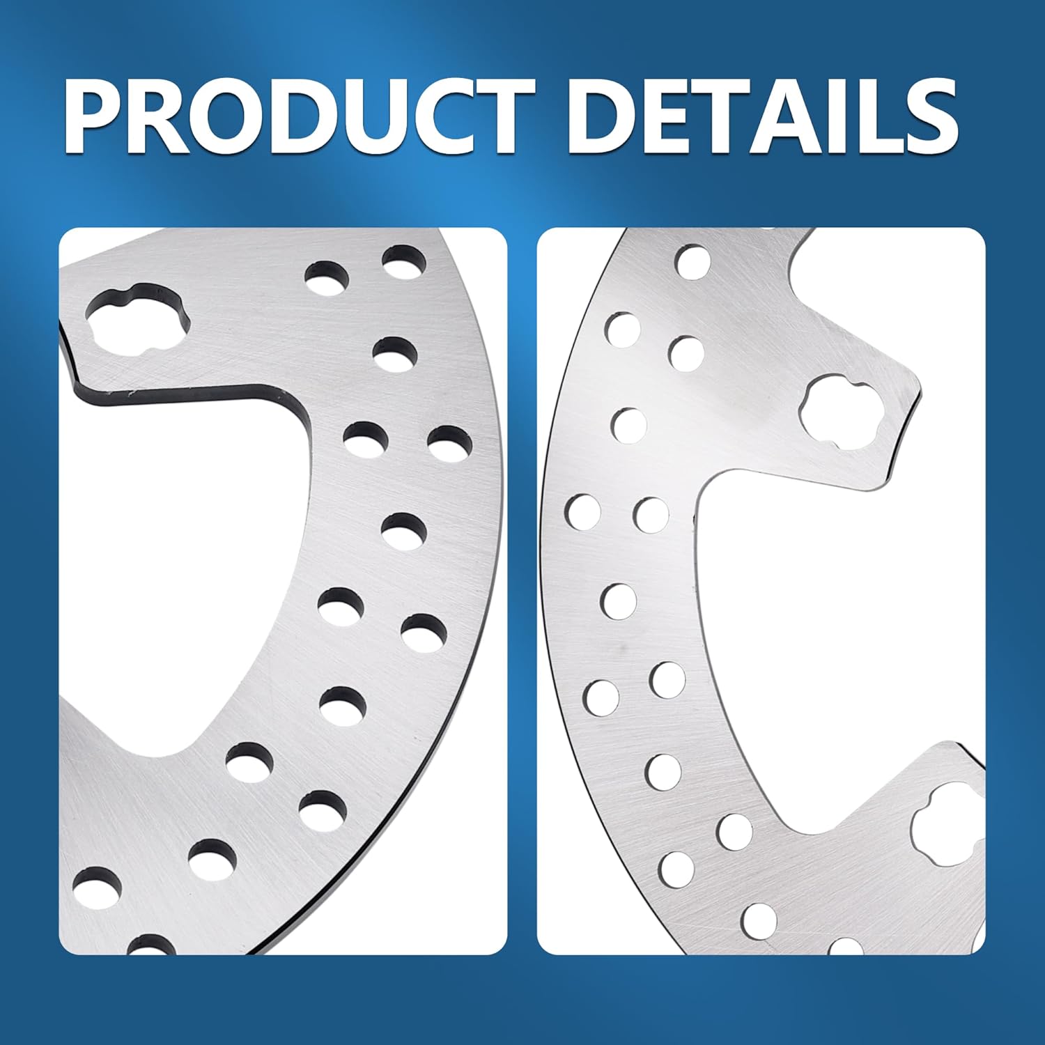 11.8'' Front Brake Rotor Disc 2PCS Compatible with Harley CVO Tri Glide Freewheeler Road King Street Glide 420 Stainless Steel Rotors