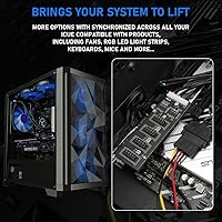 Vista 2 de Divisor de cabecera USB de 9 pines con cable de alimentación SATA, cable divisor USB 2.0 de 9 pines, USB macho 1 a 4 hembra, conector de extensión