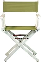 Vista 393 de Silla de Director de 18" Marco Blanco Lona Rosa