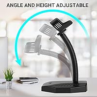Vista 3 de Tera Soporte Universal para Escáner de Código de Barras Escaneo de Código de Barras Manos Libres Soporte Base Cuna para Lector de Código de Barras