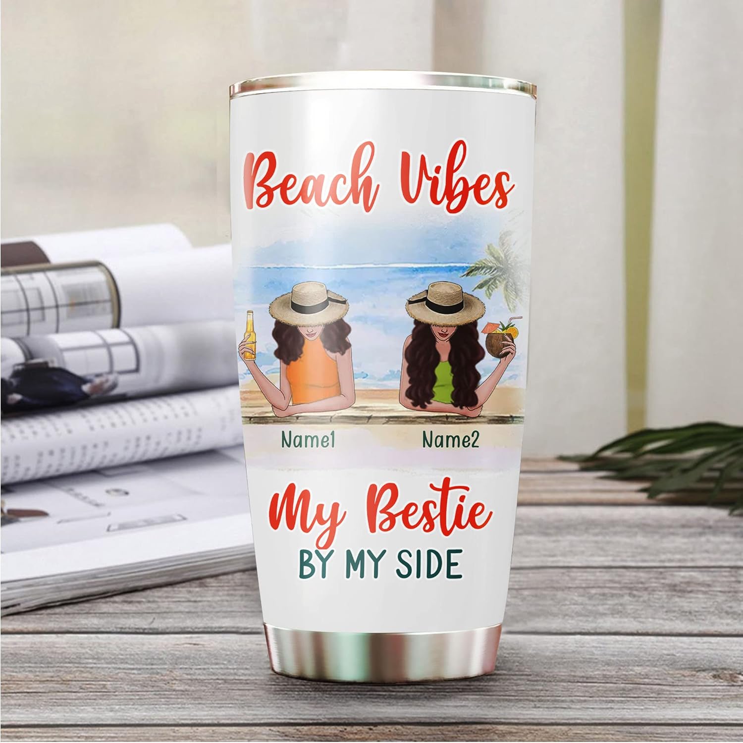 Personalized Best Friend Tumbler, Here's To Another Year Of Bonding Over Alcohol Cup, You Are My Person Cups,Customized Best Friend Mug, Gift For Woman Sister, Bestie On Birthday Christmas