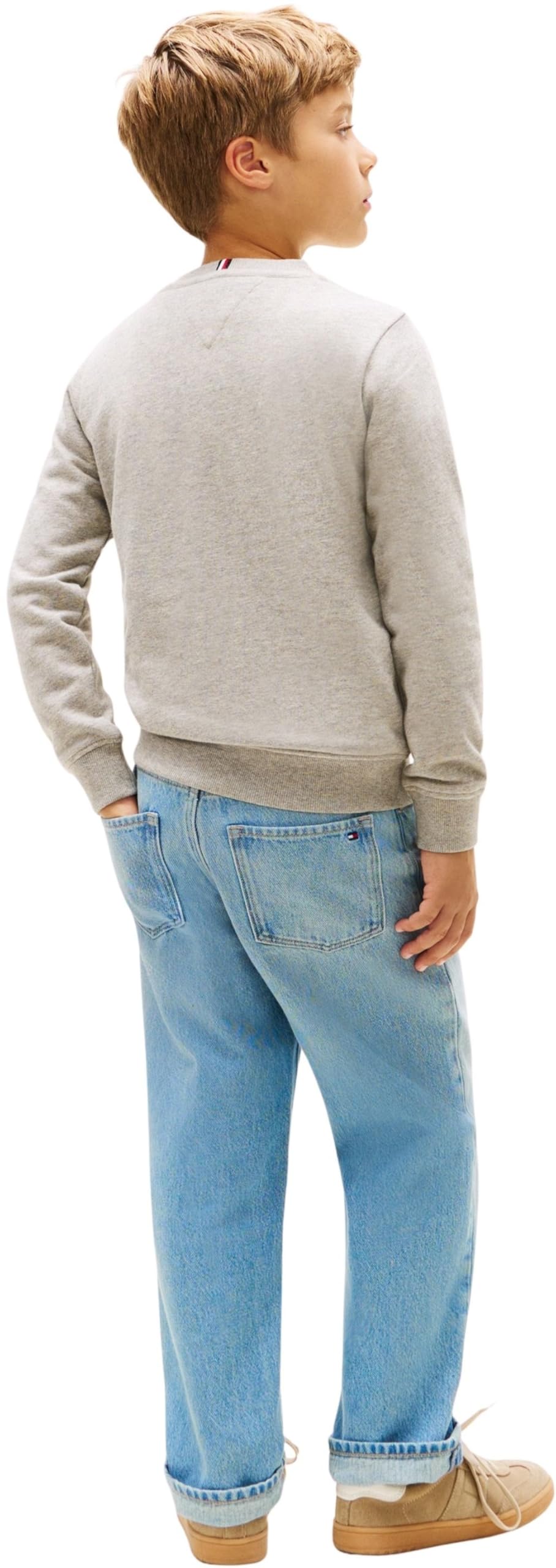 Tommy Hilfiger Tommy Faded Print Sweatshirt Kb0kb10337 Sweat-Shirt à Enfiler Garçon