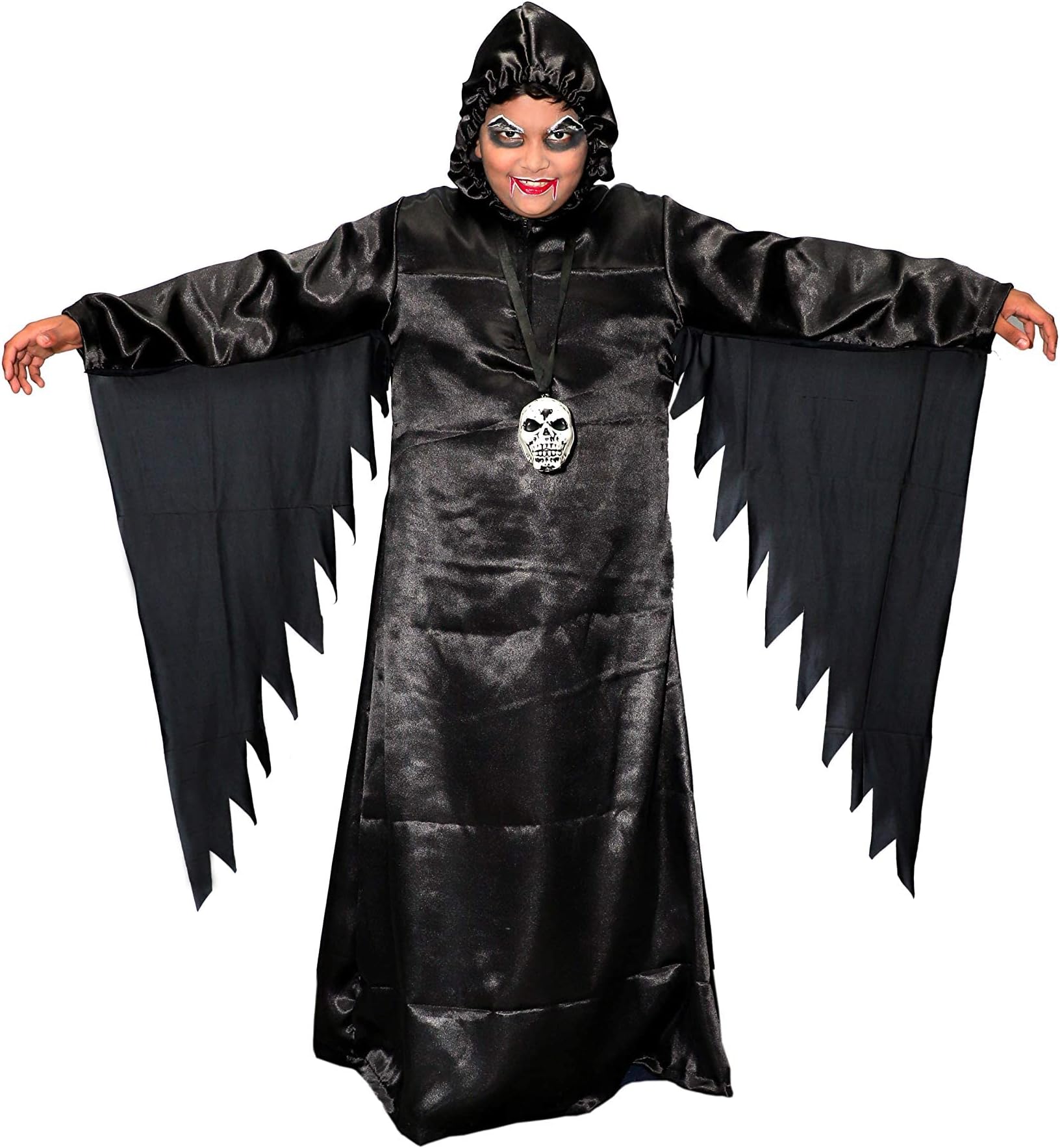 Raj Fancy Dresses Kids Ghost Halloween Black Scary California Cosplay Fly Gown costume