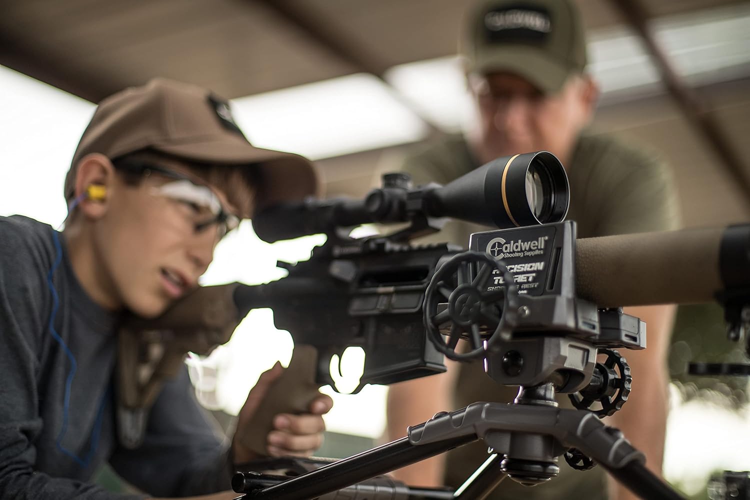 Caldwell Precision Turret Rest with Adjustable Ambidextrous Swivel Design and Detachable Magazine Rest with Pistol Grip Attachment for Rifles, Shot Stabilization, and Target Shooting - Image 5