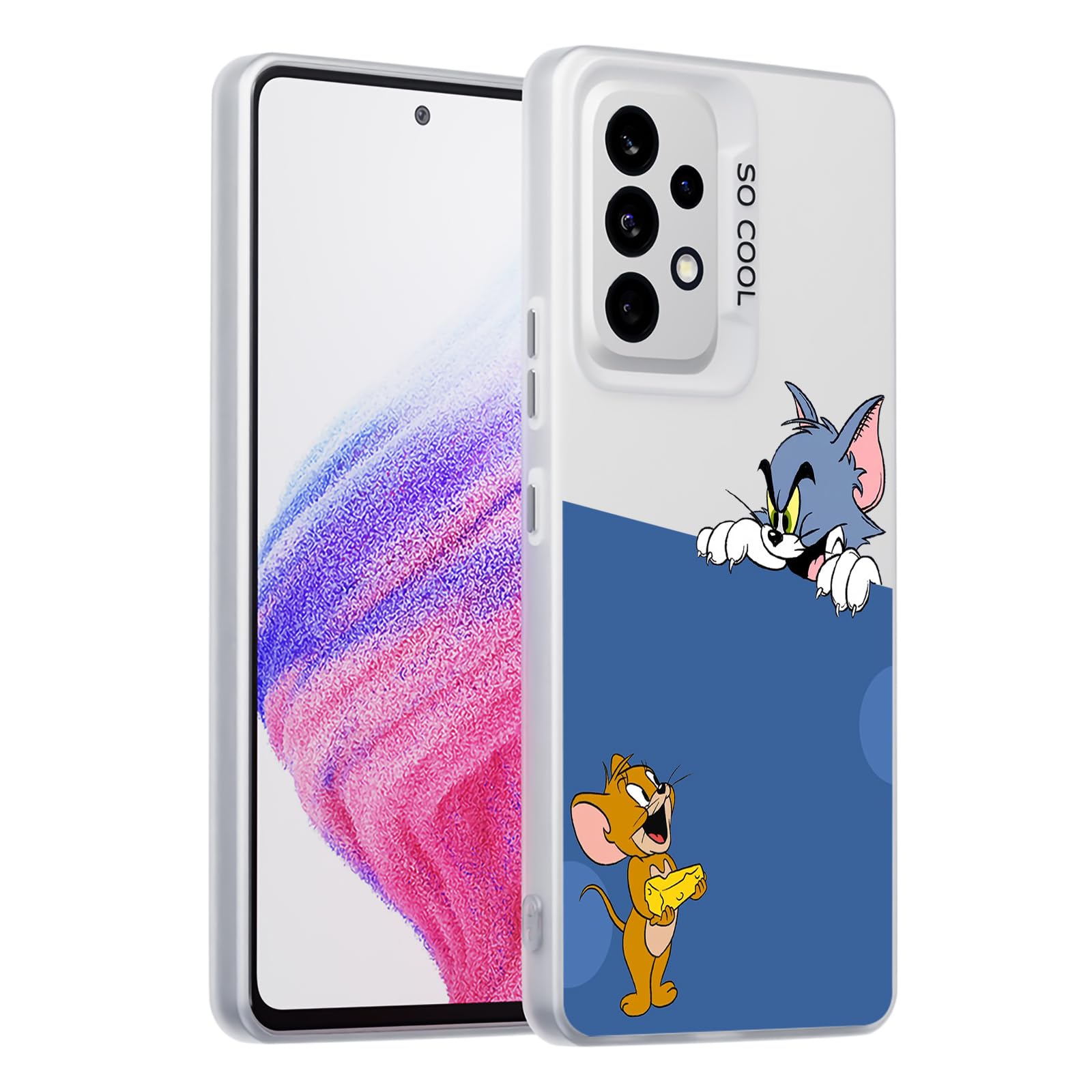 Amazon.co.jp: WANSINPAMM Galaxy A53 用 ケース トムとジェリー