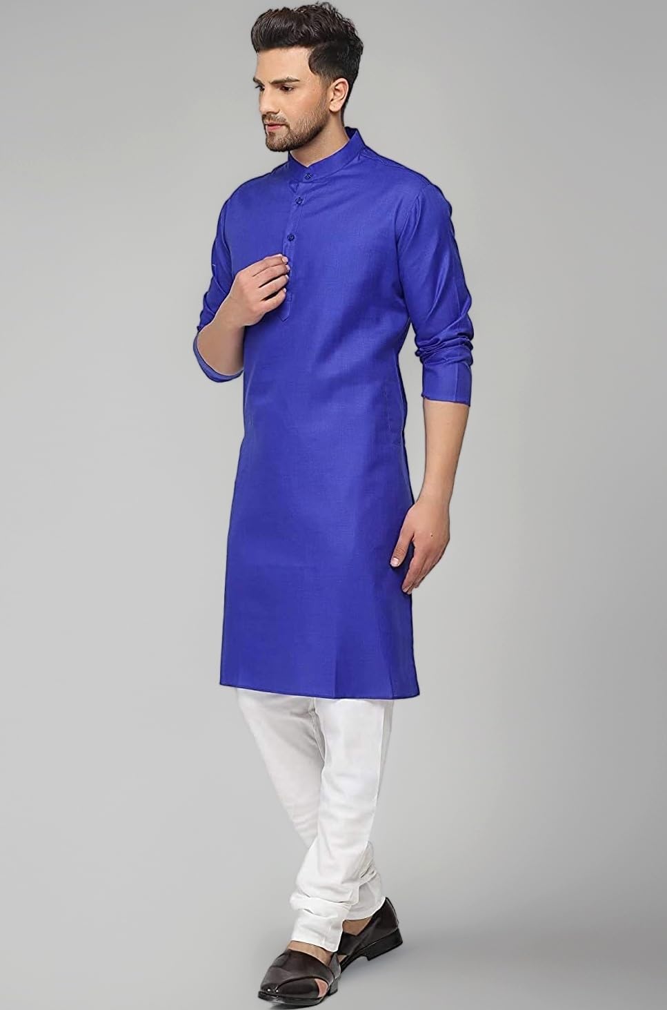 Men’s Cotton Blend Plain Kurta Comfortable and Stylish