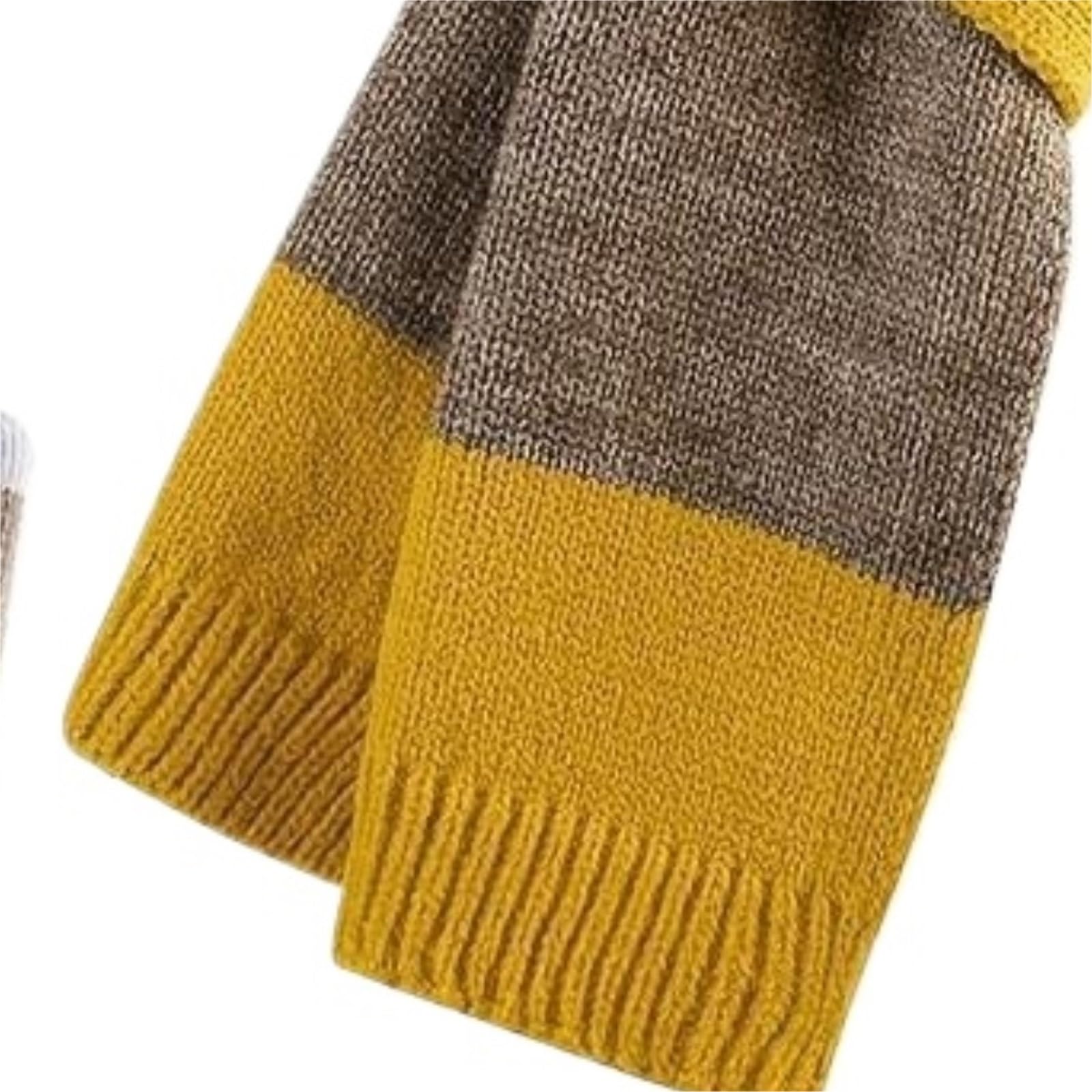 Czapka szalik rękawiczki Ciepłe Dzianinowe Czapki, Szaliki I Rękawiczki Nadają Się Do Aktywności Na Świeżym Powietrzu Zestaw(Yellow)