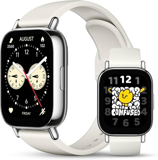 Xiaomi Redmi 5 Lite reloj inteligente, reloj con podómetro para mujeres y hombres con pantalla LCD grande de 2", 140 modos deportivos, resistente al agua 5ATM (Lite-Oro claro)