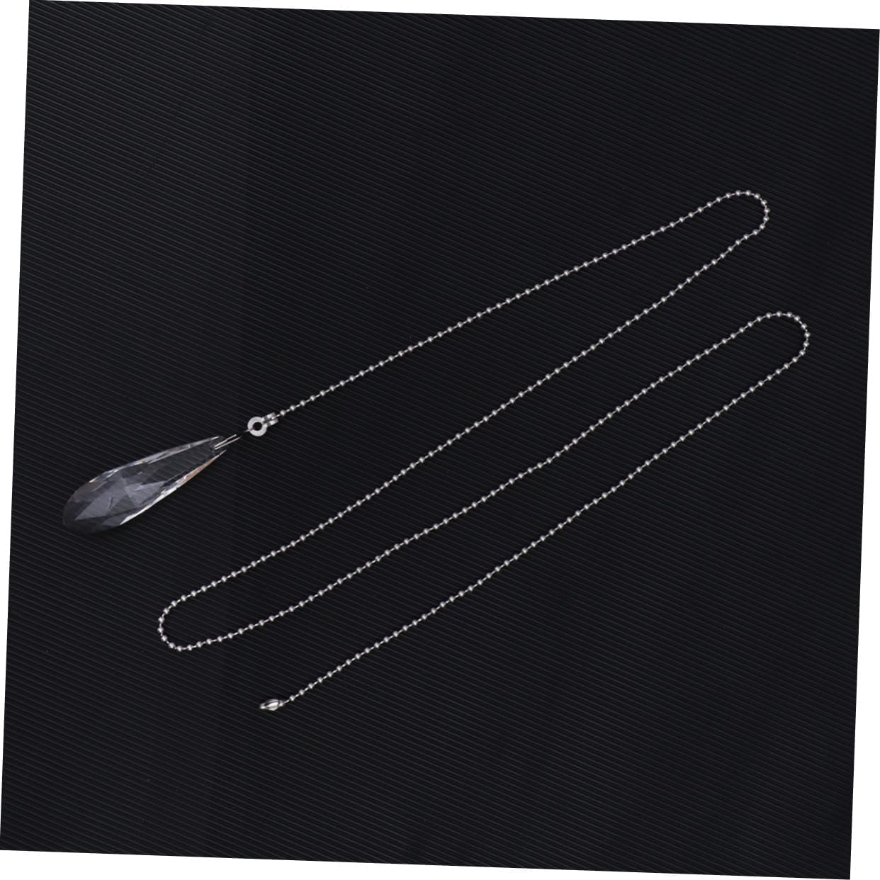 TEHAUX 2 Pack Ceiling Fan Pull Chain Switch Crystal Pull Chain Pendant for Easy Control