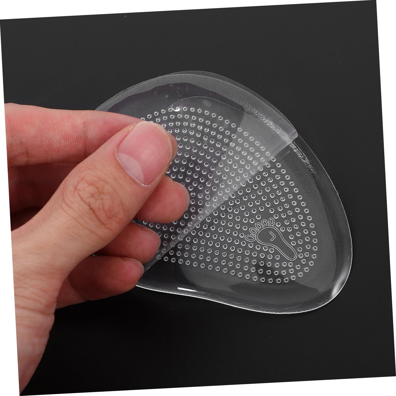 Ciieeo Plantilla Antideslizante de Gel para Tacón Almohadilla de Gel para Antepié Plantillas para Zapatos Aliviar de Pies Actividades Diarias 3 Pares