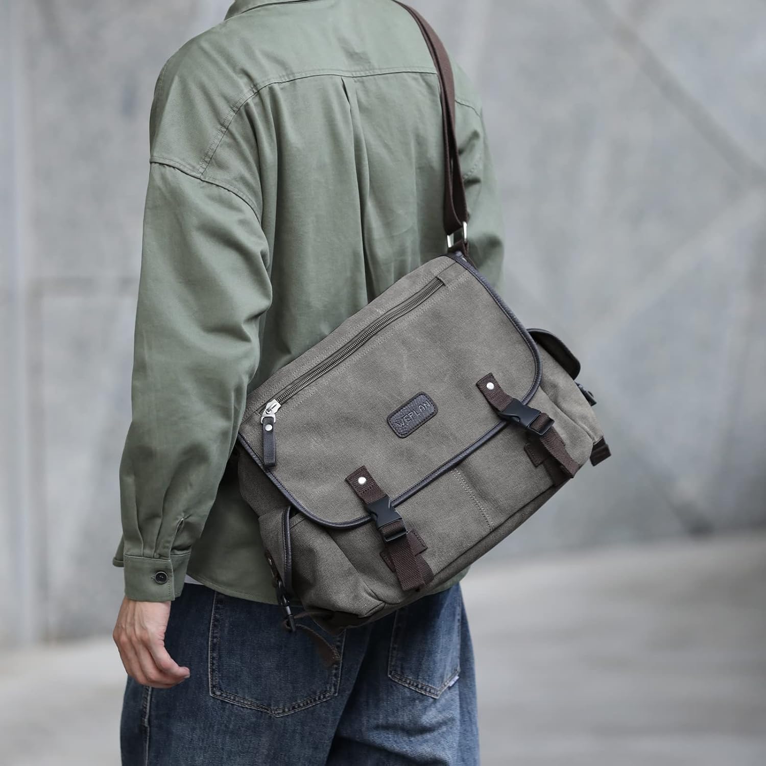 Messenger Bag Men,Waterproof Crossbody Bag,Satchel Shoulder Bag | Waterproof