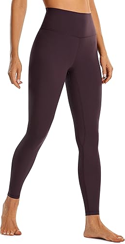 CRZ YOGA - Leggings cepillados de entrenamiento con sensación de no llevar nada para mujer, de 2528 pulgadas, pantalones para yoga cintura alta,