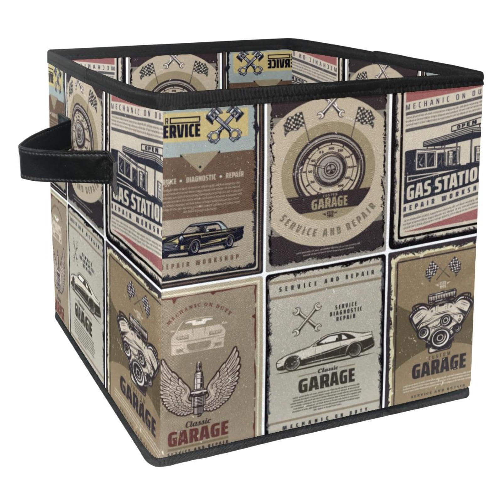 Boîte de rangement cube en tissu pour organiser les jouets