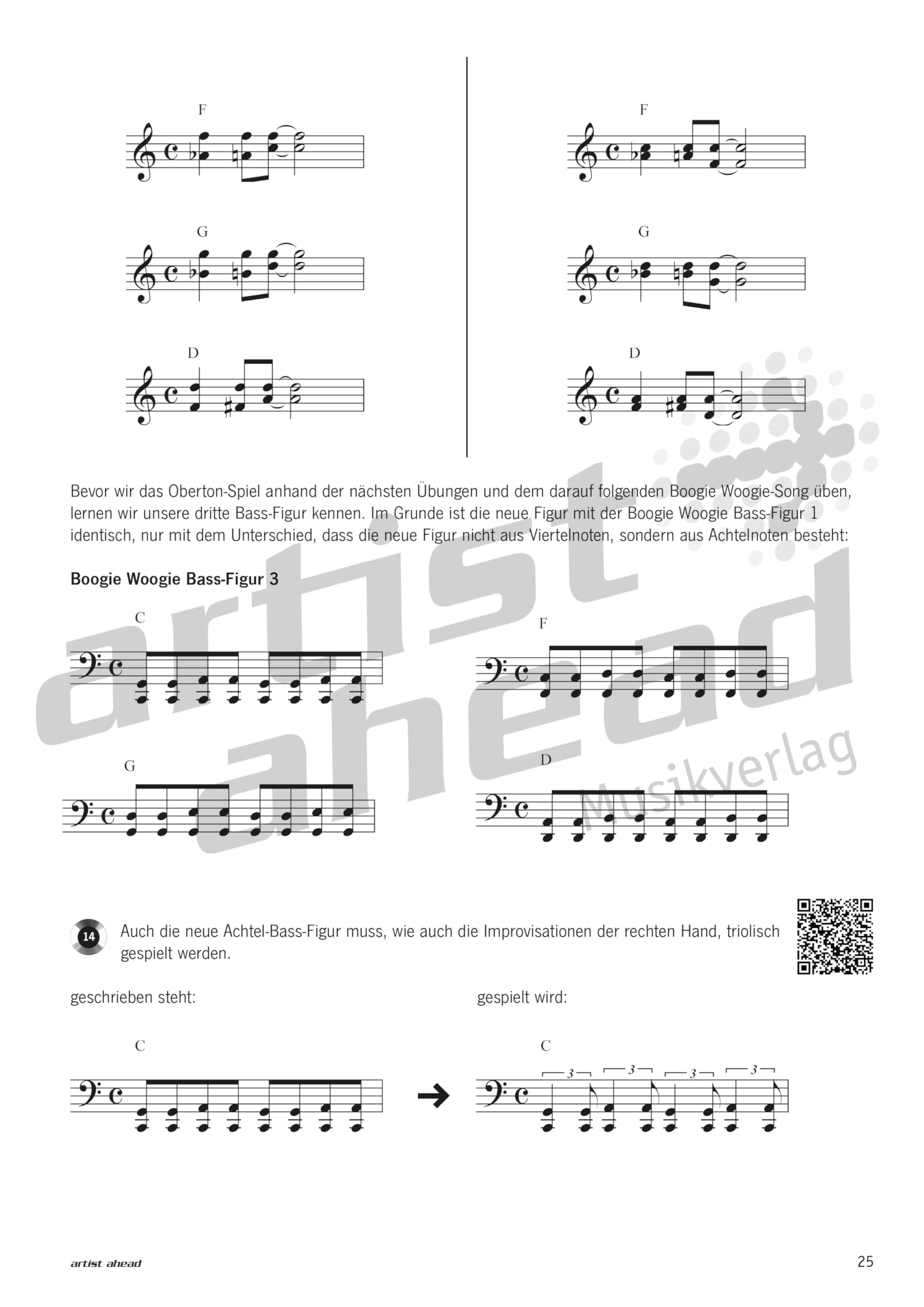 Boogie Woogie Starter: Der leichte Einstieg zur Boogie- & Blues-Improvisation (inkl. QR-Codes + Audio-Download). Lehrbuch für Klavier. Piano. Klavierschule. Klavierstücke. Klaviernoten. Musiknoten