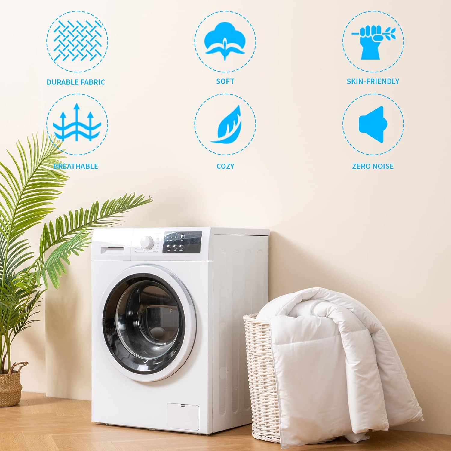 Cambividas King Size Comforter Duvet Insert, All Season Soft Quilted Down Alternative Comforter Reversible Duvet Insert with Corner Tabs, Winter Summer Warm Fluffy(White, 90x102 inches) : Home & Kitchen