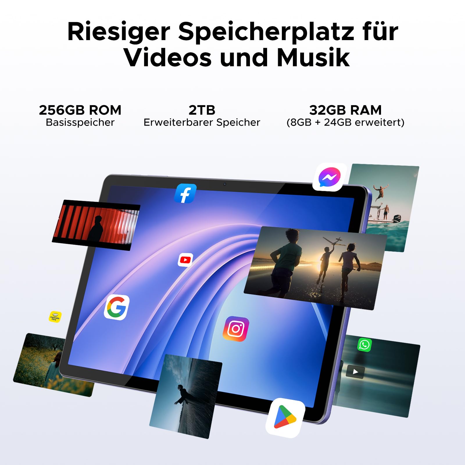 DOOGEE TAB G6+ Android 15 Tablet 11 Inch, FHD+, 32GB RAM + 256GB
