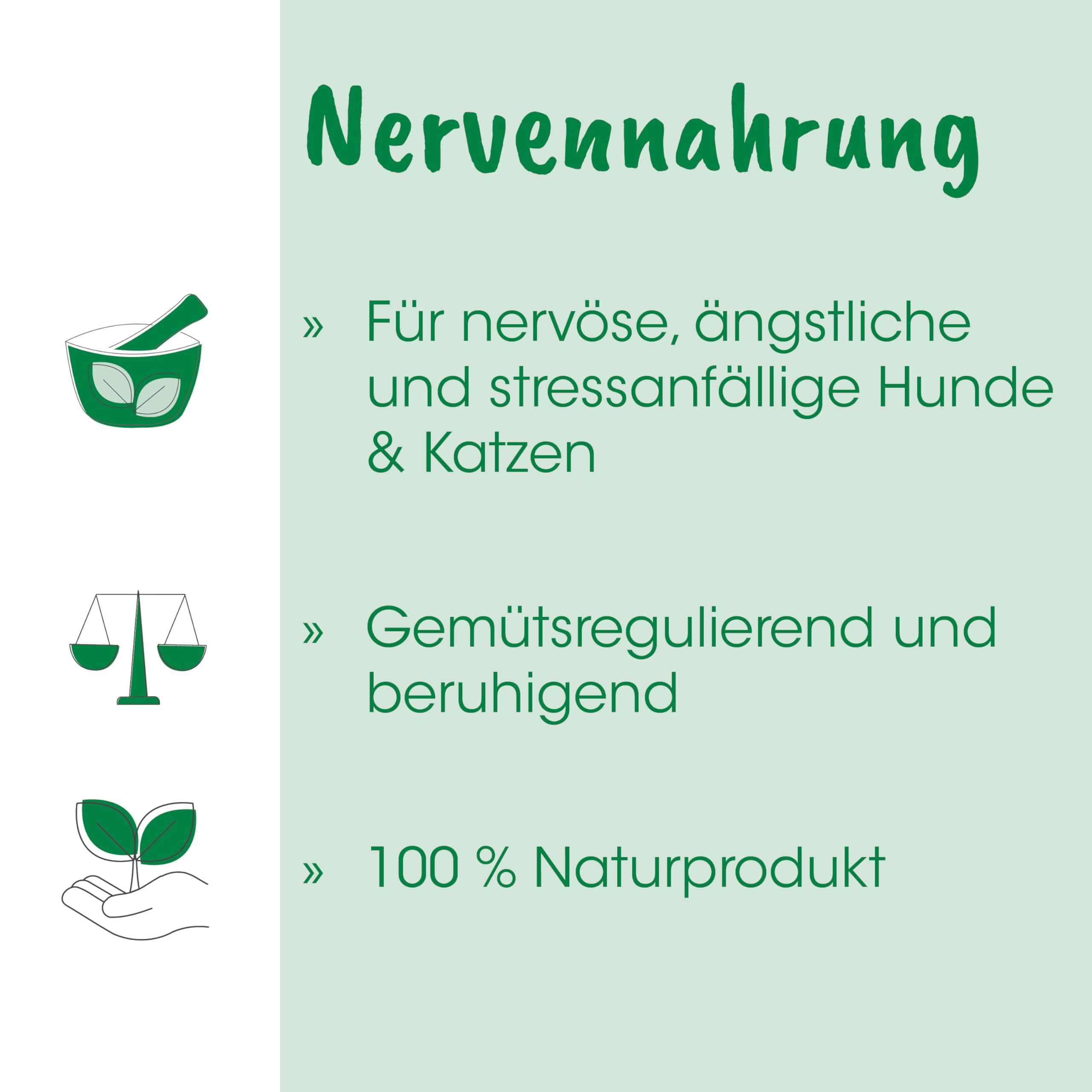 cdVet Nutrition nerveuse 450g - Complément Alimentaire pour la Relaxation et la régulation de l'anxiété et du Stress pour Chiens, Chats et Autres Animaux domestiques