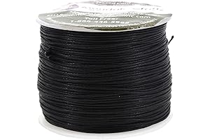 Mandala Crafts: Black Waxed Cord, Unleash Your Jewelry Creativity