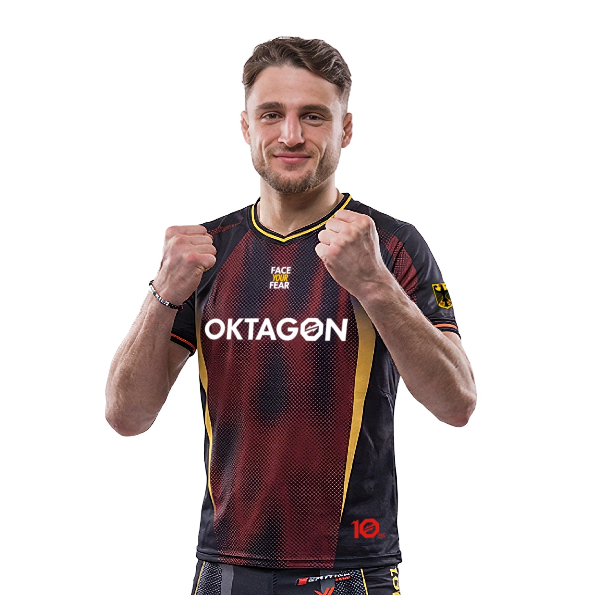 OKTAGON Jersey Germany 2026 | Offizielles MMA Merch T-Shirt Herren | Activewear für Herren | MMA Jersey & Kleidung, Fight Wear