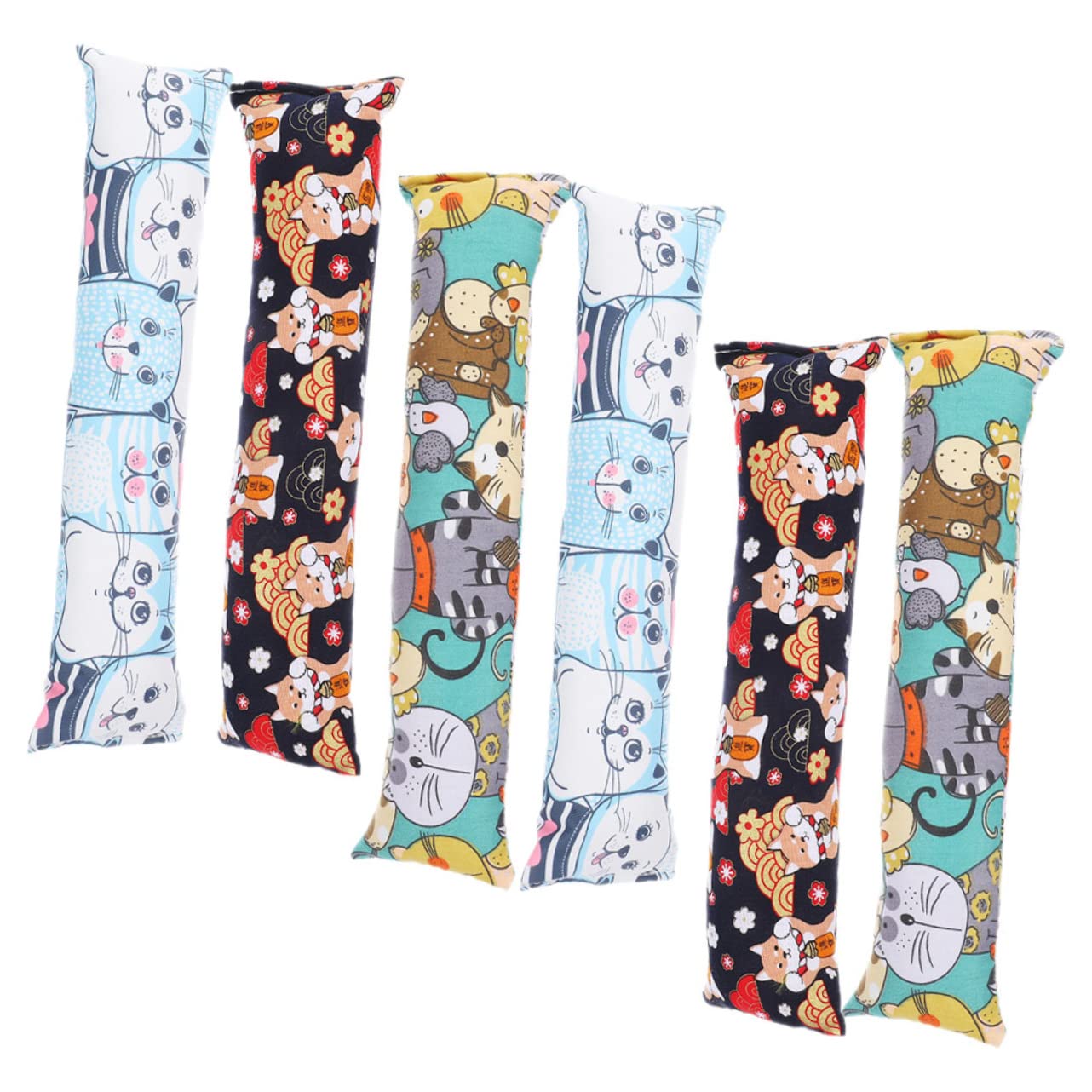 DOITOOL Lot de 2 Coussins pour Chat Dintérieur Jouet à Mâcher Remplissage 6 Pièces