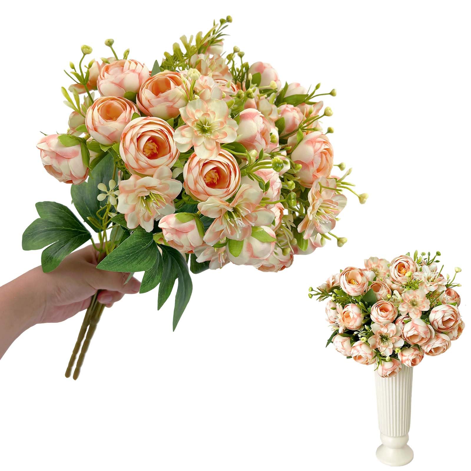 Fleurs artificielles de 40 cm orange pour réchauffer la décoration de votre maison