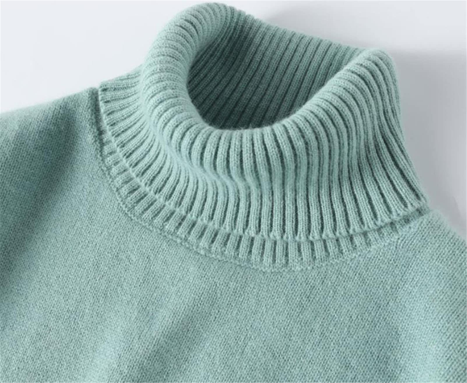 100% Cashmere Dolcevita Uomo Maglione Autunno Inverno Maglieria Caldo Pullover Maglione