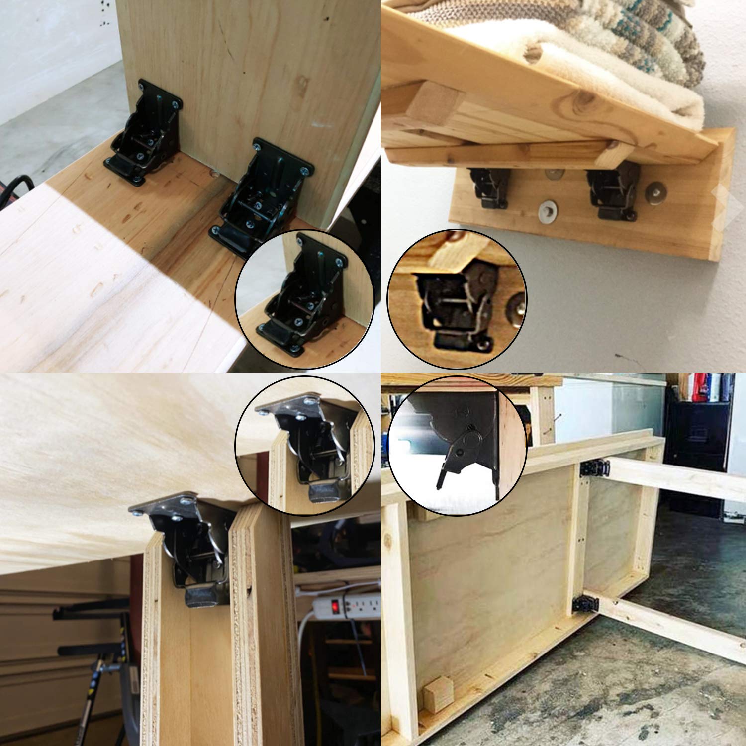 Folding Leg Hinge, Folding Leg Bracket with Screws Lock Extension