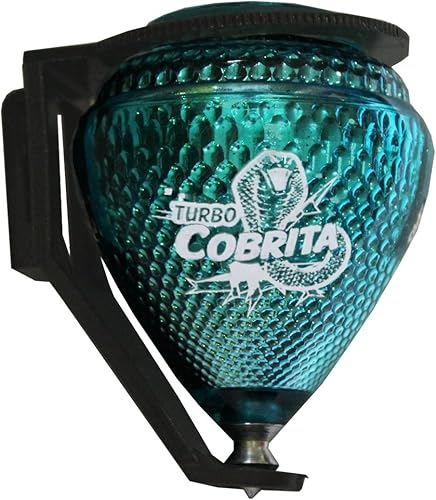 Miniatura 7 de Paquete de 4 mini tapas giratorias de plástico duradero Cobra y punta de metal fabricadas en México, Trompo Mexicano COBRITA plástico duradero y