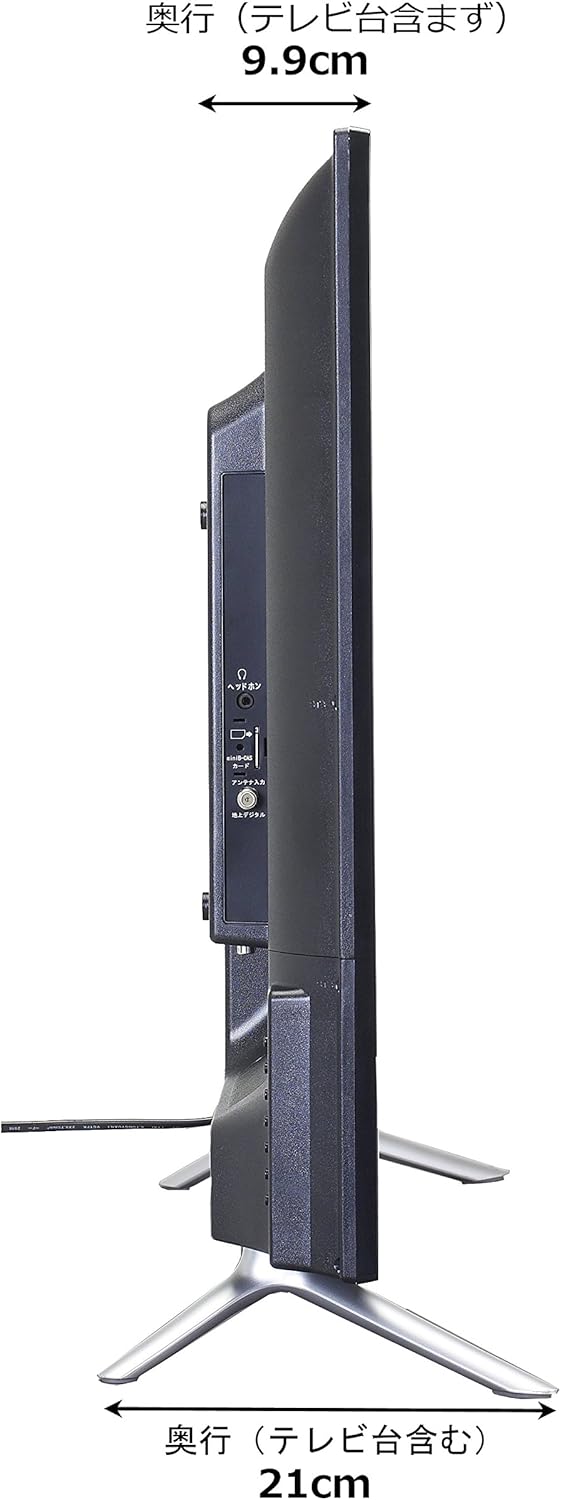 SANSUI SCM39-B11 TV with human figure for scale