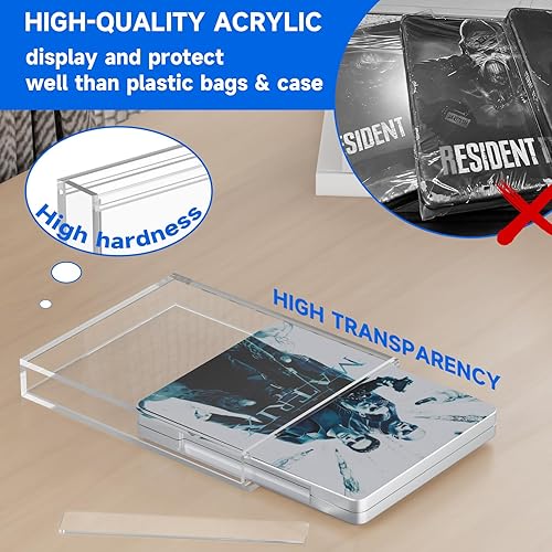 Miniatura 4 de Funda protectora de acrílico Steelbook, protectores de caja de Steelbook, compatible con 4K UHD, Blu-Ray, video de flecha con funda deslizante