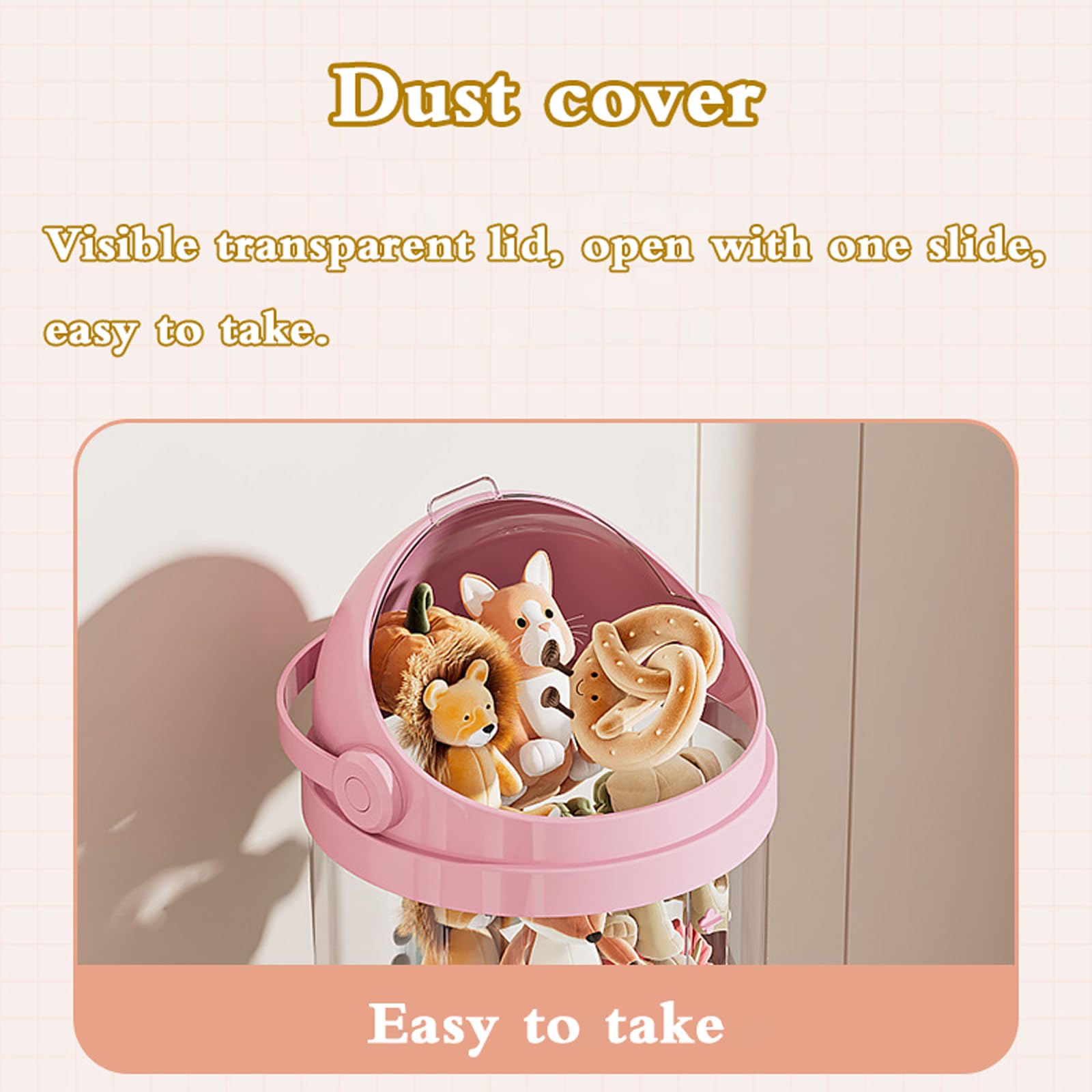 Stofftier Aufbewahrungsröhre - Transparente Plüschtier Organizer Stapelbar