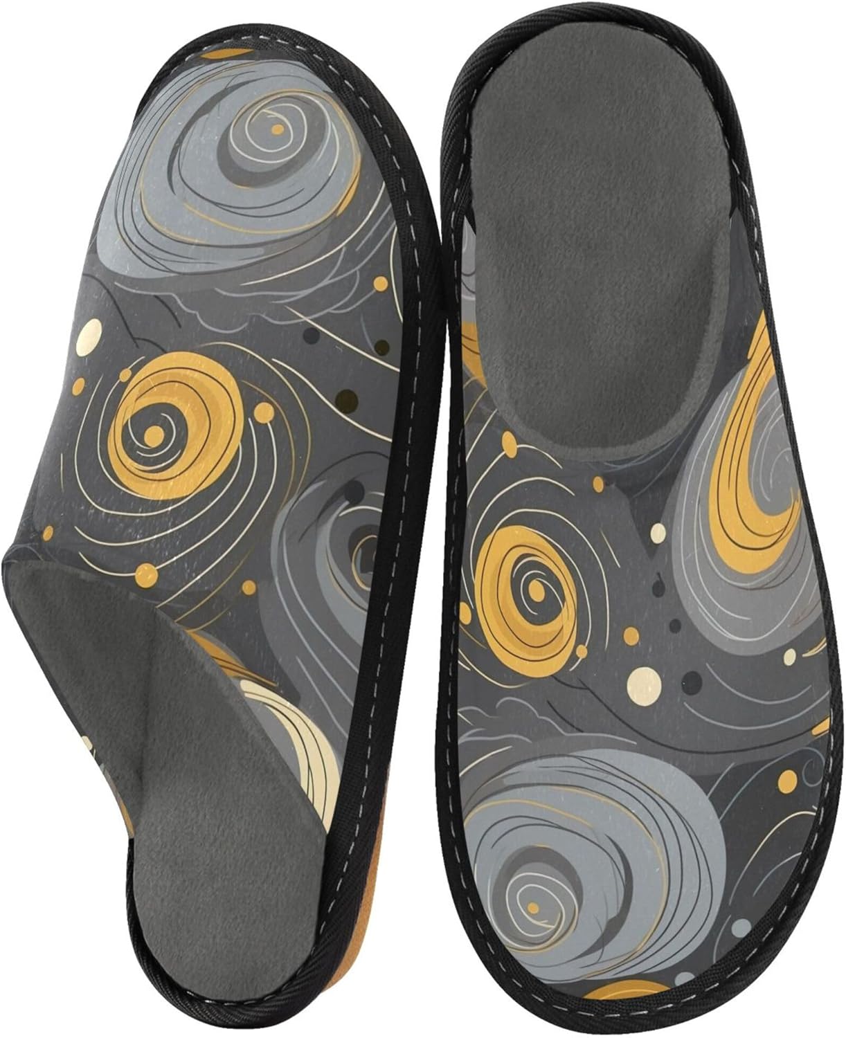 Boho Bohemia House Slippers – Cozy Fuzzy Slippers for Guests, Washable & Disposable, Perfect for Shoeless Home, Spa & Hotel Use A110771