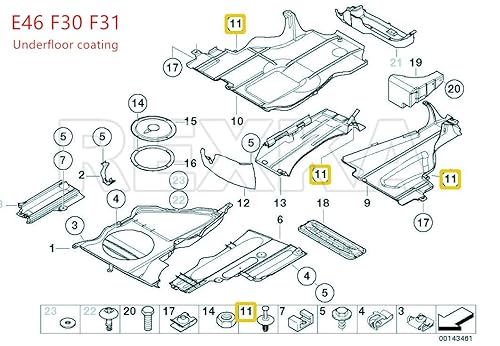 Miniatura 6 de Rexka 20 piezas Remache de clip de retención para parachoques compatible con BMW 51-11-8-174-185 51118174185 20PZAS,30Pcs,40
