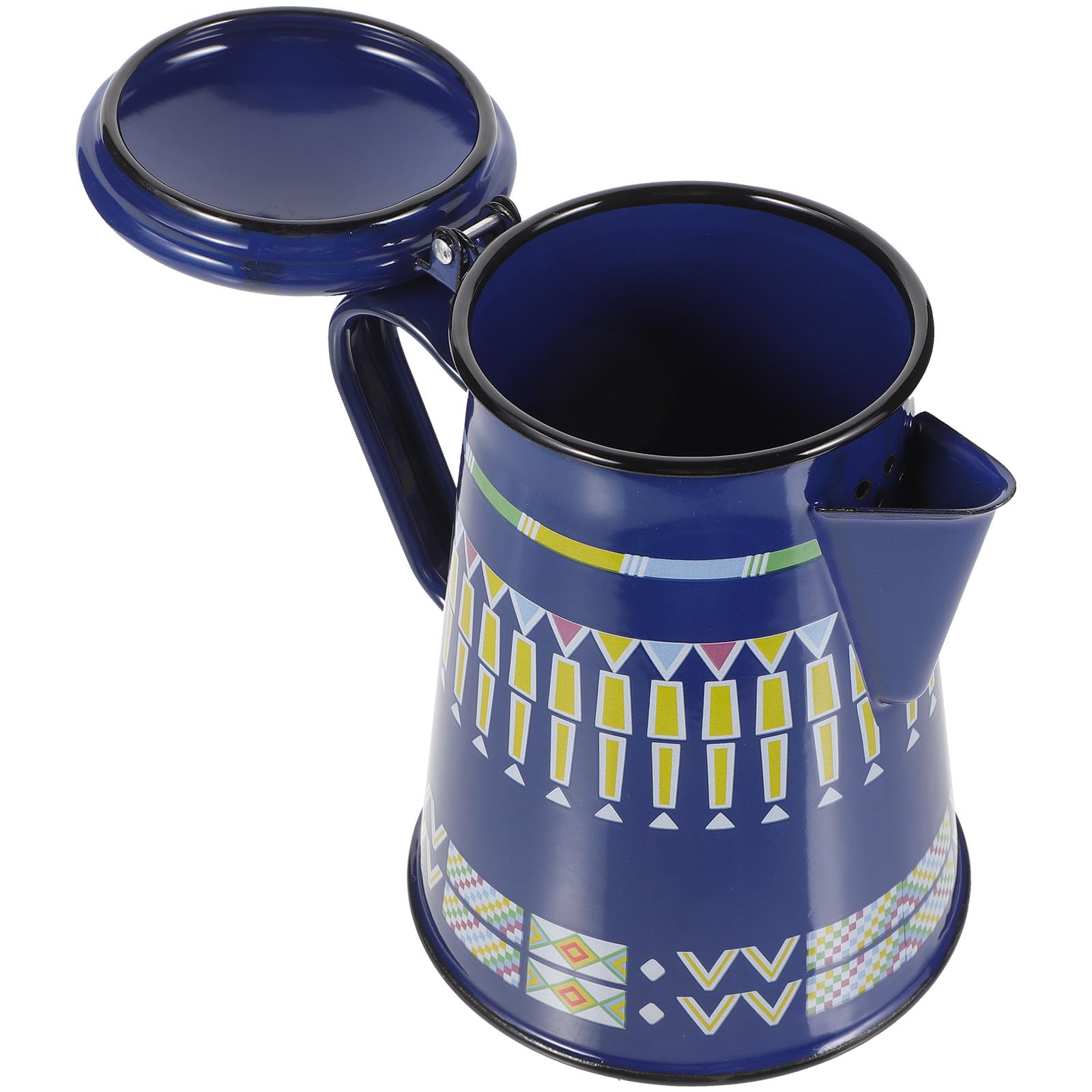 Bouilloire émaillée Healvian bleue 1,2l théière déco cuisine rétro et café