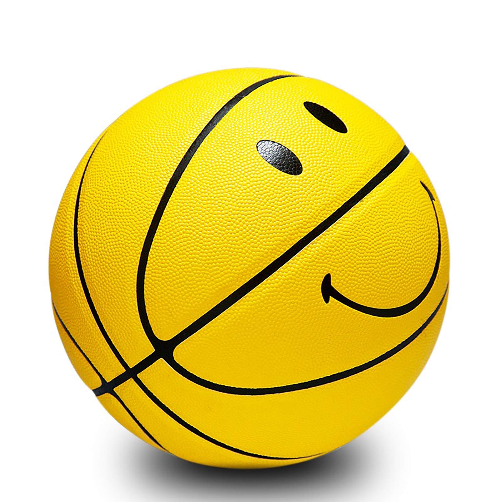 MINDCOLLISION 5/6/7 Smile Basketball, Women's PU Soft Leather Basketball, Good Dribbling and Shooting Feel, Birthday Gift, Suitable for Indoor and Outdoor Use. (8 Colors)