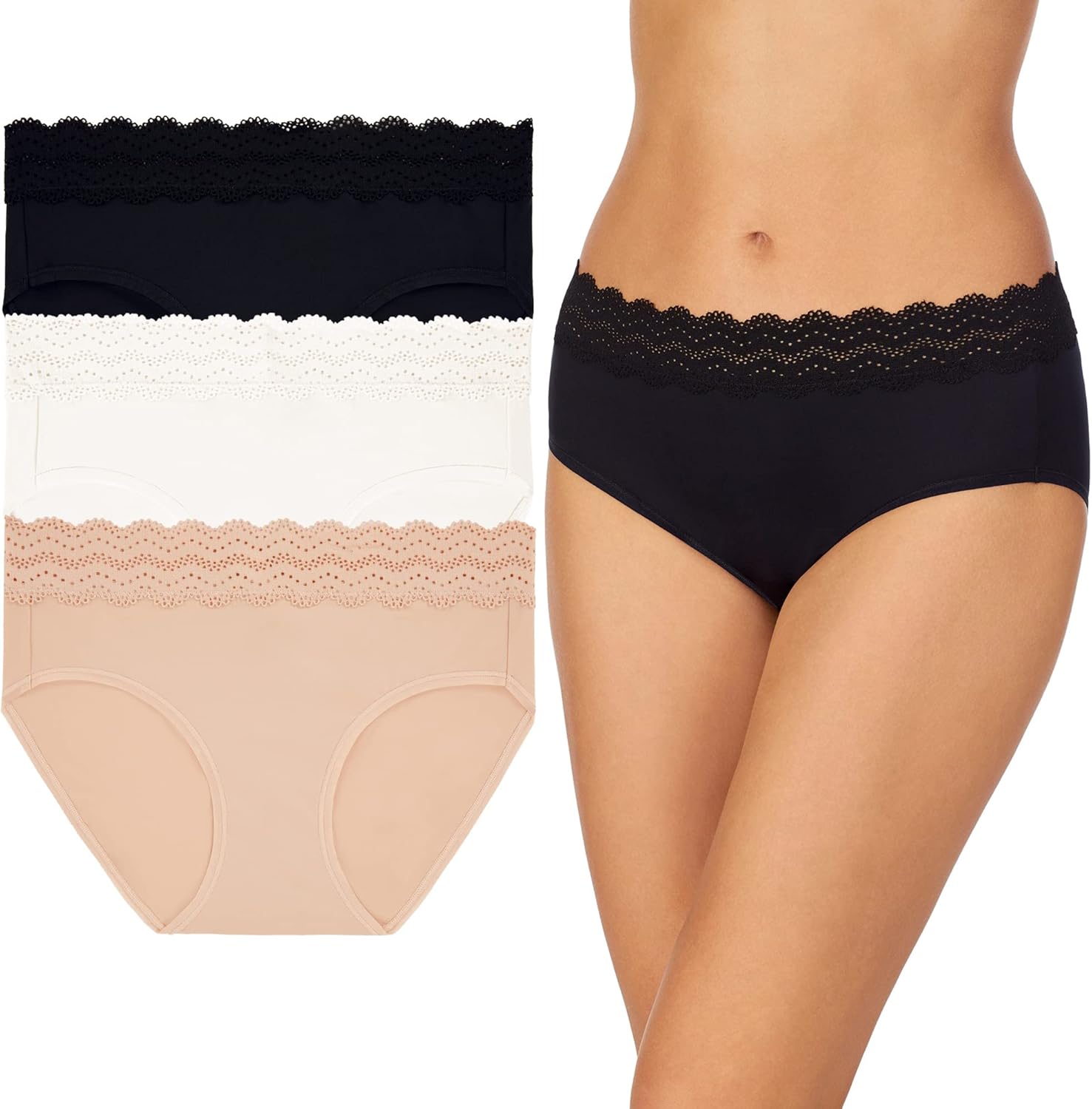 Cuddl Duds Women's Underwear Soft and Breathable Smooth Brief Panties