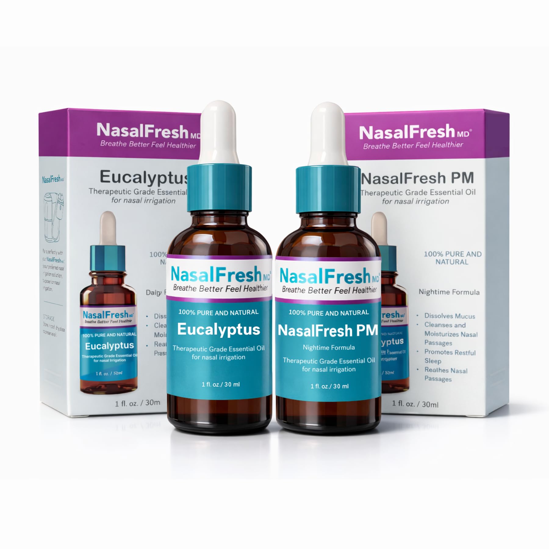 NASALFRESH MD Sinus Rinse Additive, Essential Oil - AM/PM