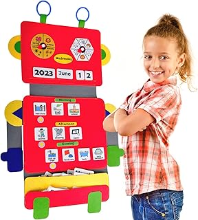 CHEFAN Visual Timetable for Autistic Children, Behaviour Charts and Chores Chart for children,Now and Next Board, Morning & Bedtime Routine Chart for Toddlers