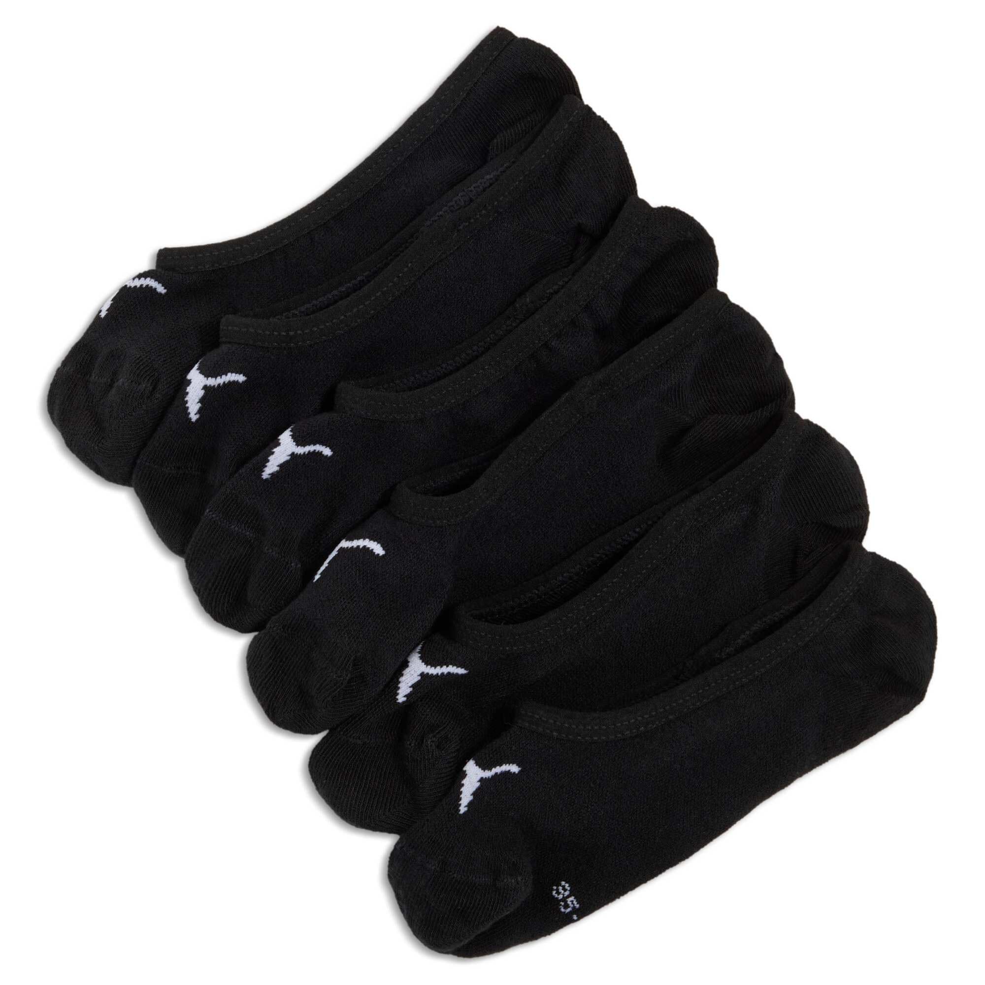 PUMA Unisex Kid's Invisible 194010001 Sneaker Sock, Black, 35-38 (Pack of 3)