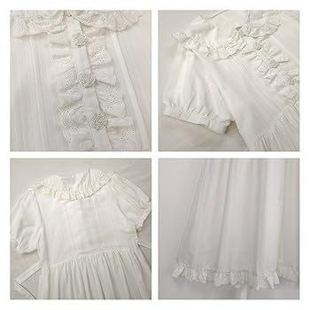 Cuteighteen Teens Peter Pan Collar Floral Button Down Dress