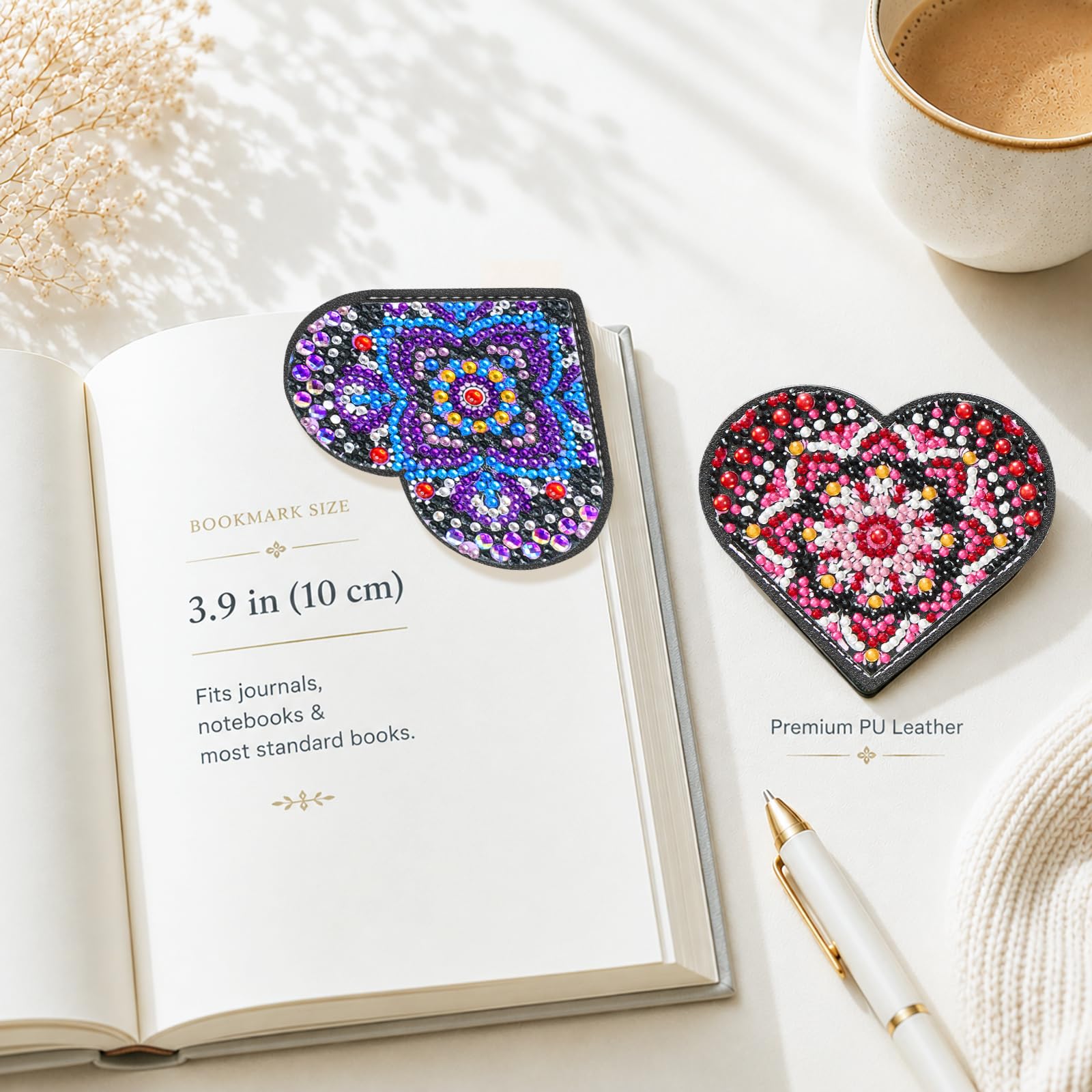 Diamond Art Bookmarks - Easy Craft Kit -6 Diamond Art Bookmarks - Easy Craft Kit -6